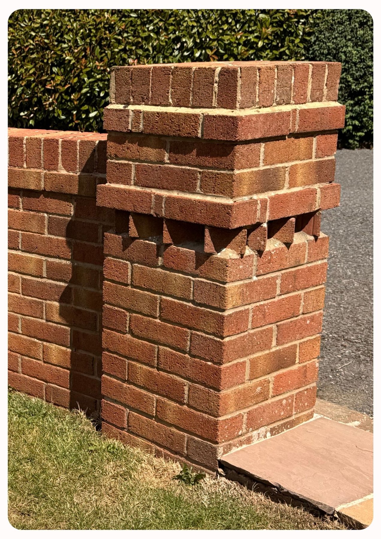 Brick wall after cleaning, Jetstream Powerwash Swindon