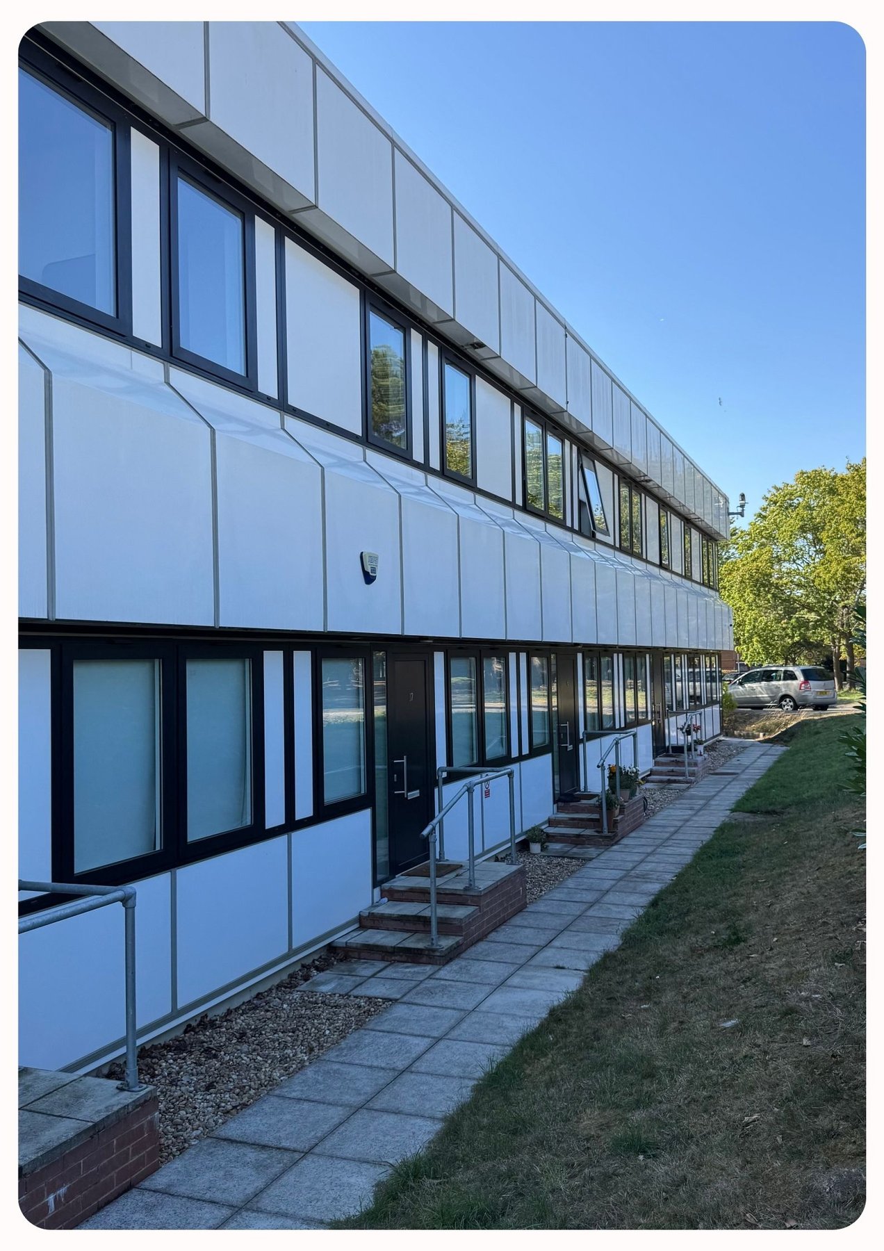 Office cladding after cleaning, photo 1, Jetstream Powerwash Swindon
