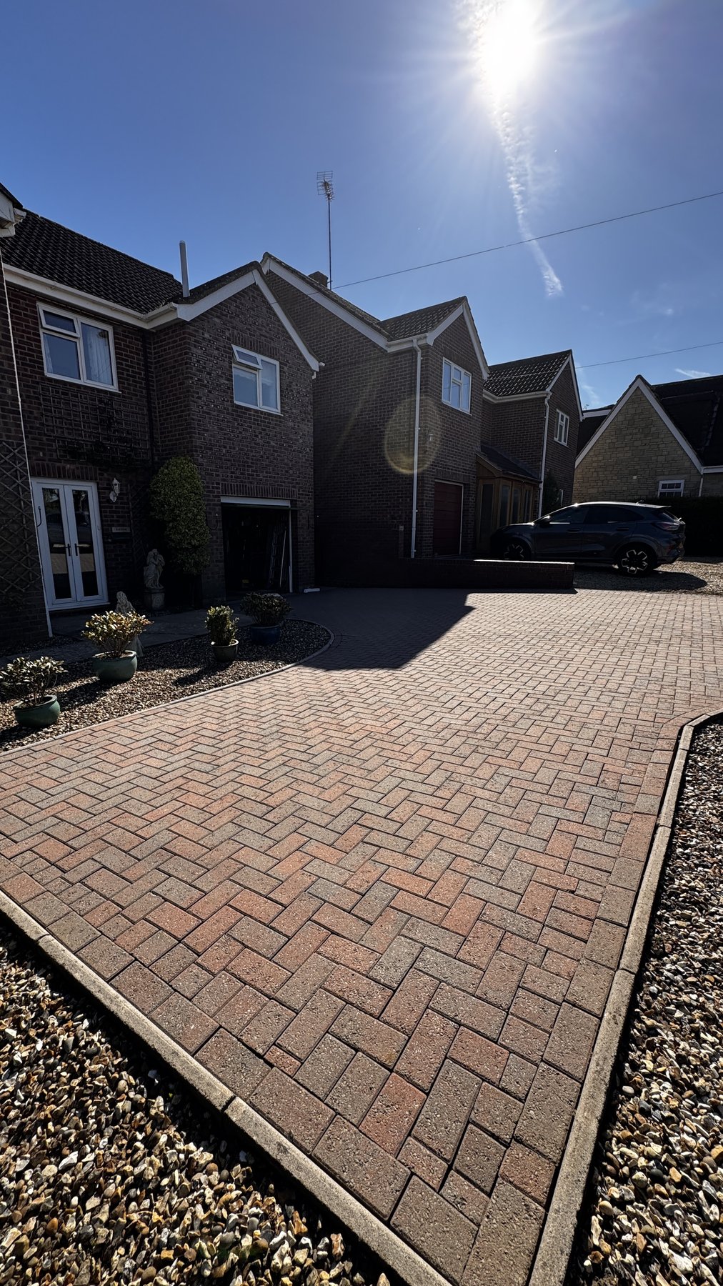 Driveway after cleaning, Jetstream Powerwash Swindon