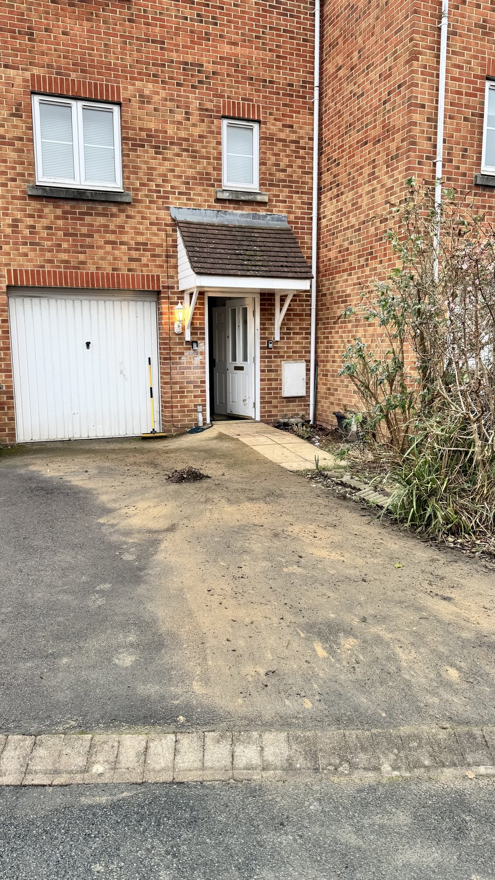 Driveway before cleaning, Jetstream Powerwash Swindon