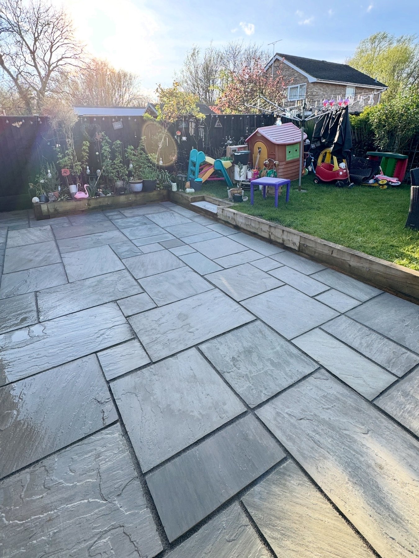 Patio after cleaning, photo 1, Jetstream Powerwash Swindon